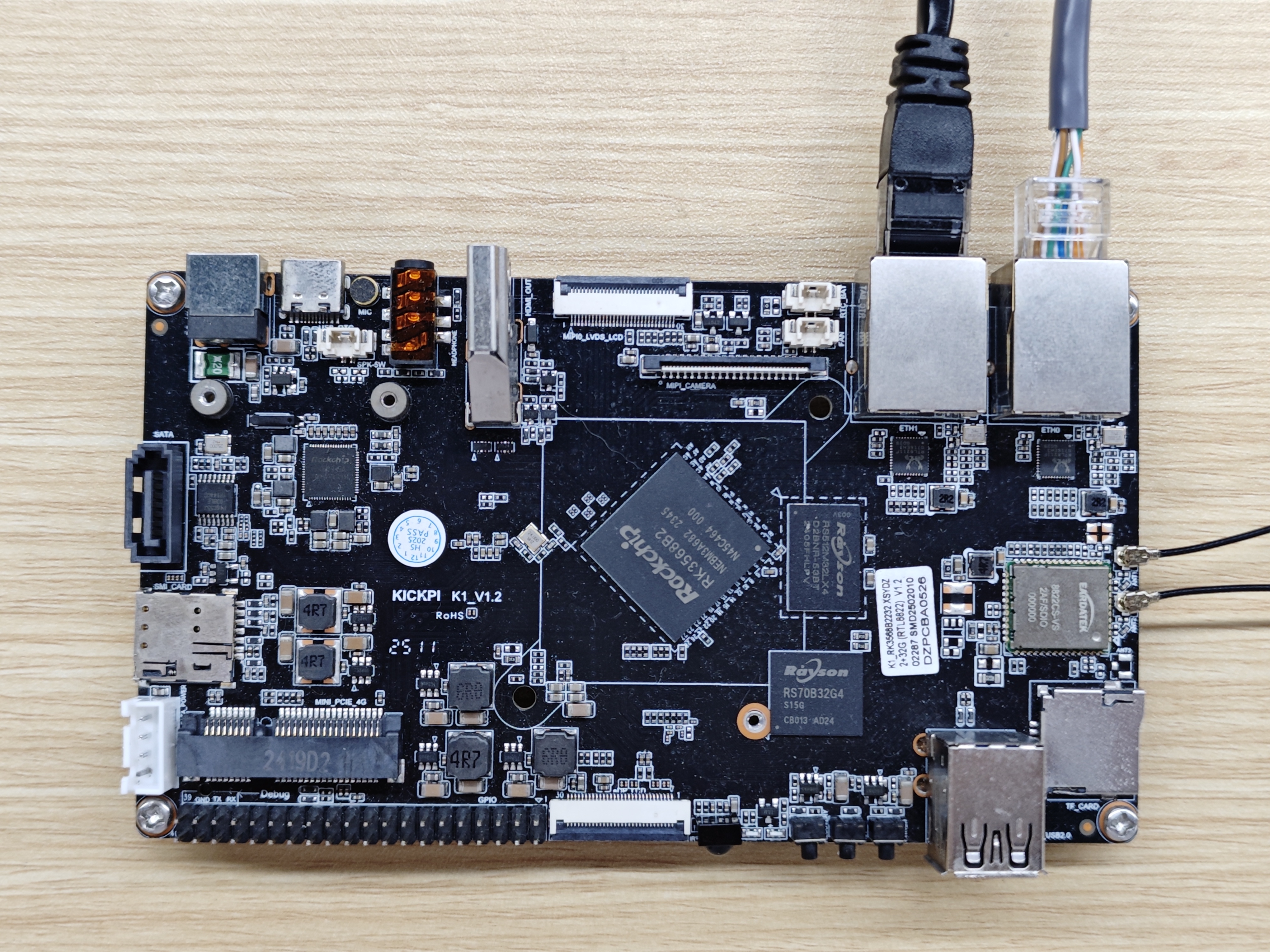 KICKPI-K1开发板功能测试